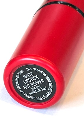 MAC Matte Lipstick Lip Color Hot Pepper Global Limited Edition Full Size