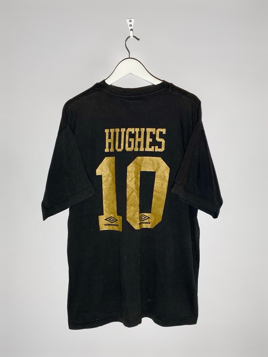 Vintage 90s Umbro Manchester United Mark Hughes Graphic