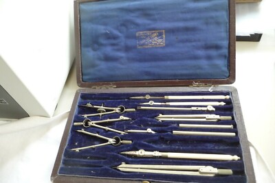 Zirkel & Trennsteg Technisches Zeichenset S.J. Hall & Co Simplex Serie.     D4