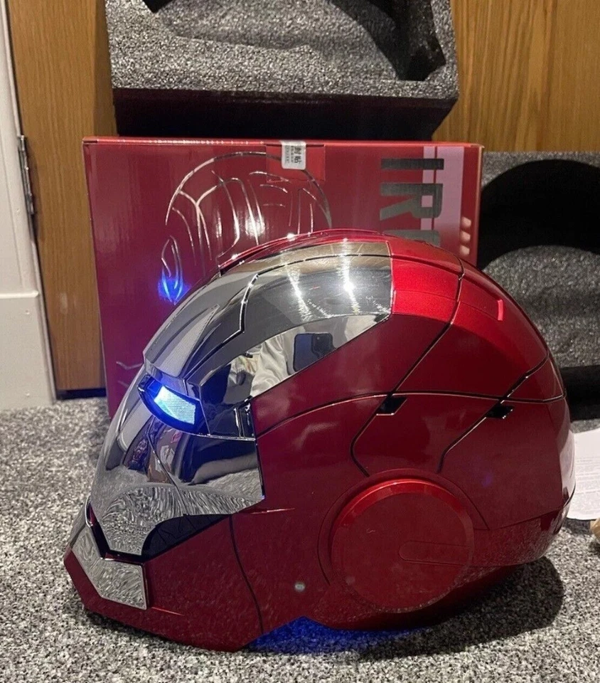 Autoking Iron Man Helmet MK5 1/1 Voice-controlled Mask Transform CosplayProp NEW - Image 2 of 4