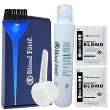 Perfect Blond DIY Hair Lightener Bleaching Powder Kit 30 Vol Developer  More