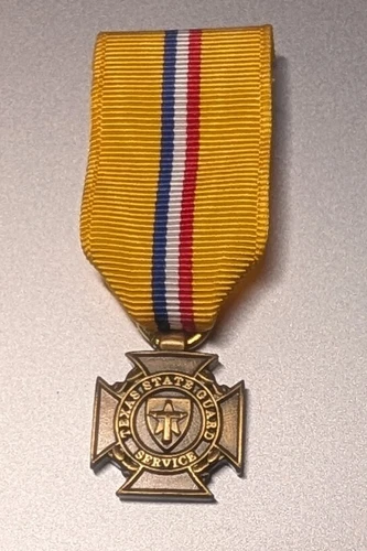 Miniature Texas State Guard Service Medal - Choose New or Old Stock
