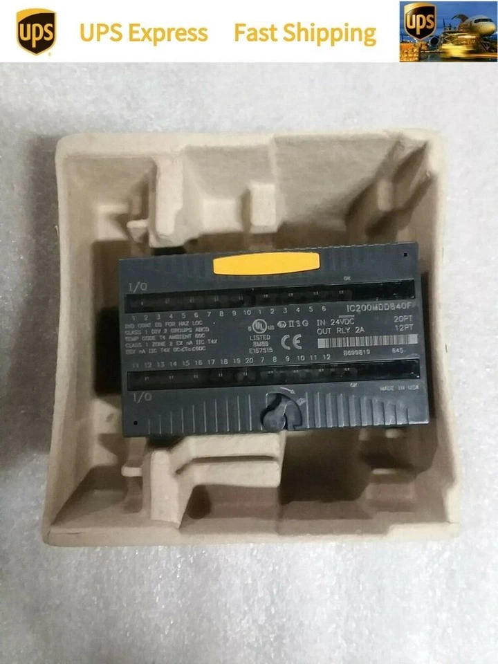 GE Fanuc IC200MDD840F Mixed 24VDC Input 20PT Output Relay 12PT Fast HTZ1 - Image 2 of 4