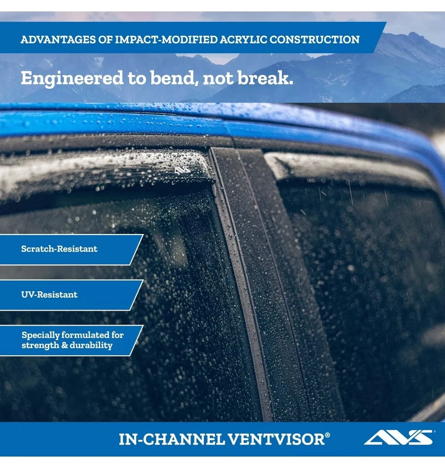 Viseiras de ventilação de janela lateral no canal AVS 2009-2023 Ram Crew Cab 1500, 2500 e 3500 - Imagem 4 de 4