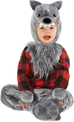 MORPH COSTUME Wolfskostüm Kinder Kleinkinder Baby Jungen Werwolf Halloween Kostüm Verkleidung