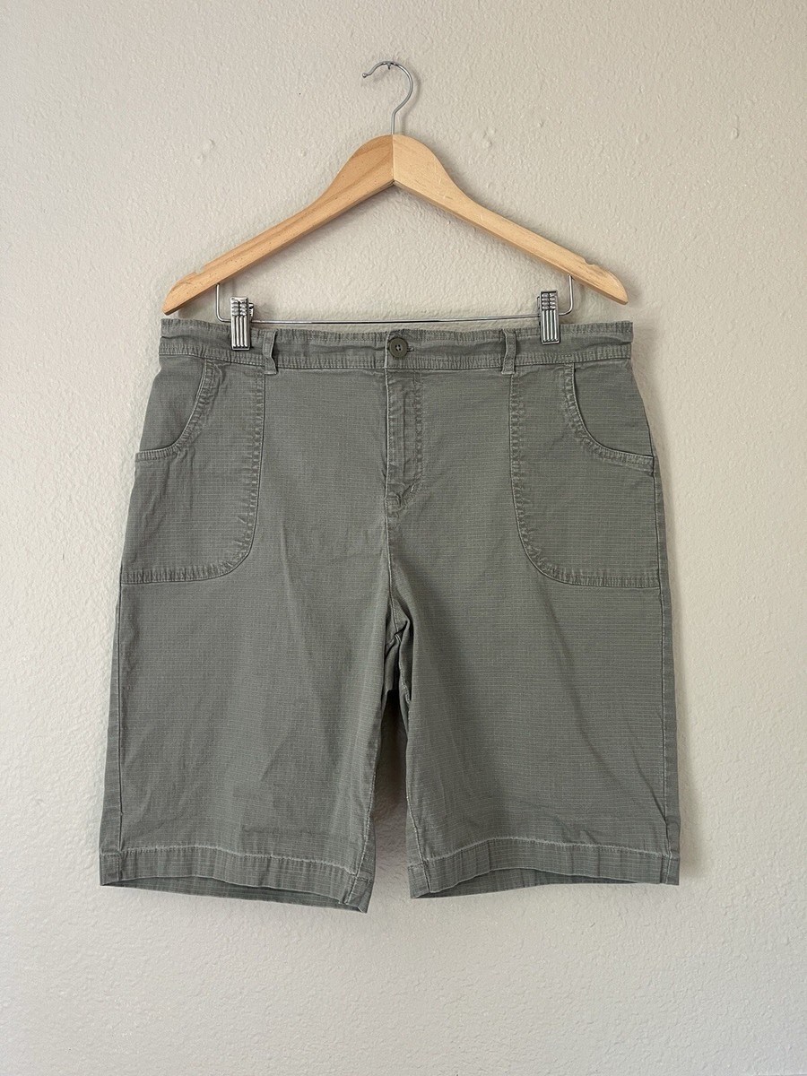 Big Dogs Retro Chino Shorts Men 34 Green Khaki 10” Inseam