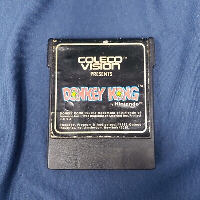 Donkey Kong - 1981 for Coleco Vision & Adam video game cartridge