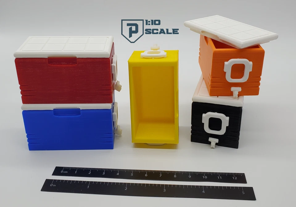 RC 1/10 Scale 48 Quart Cooler Ice Chest Miniature Accessory Multiple Colors - Image 3 of 4