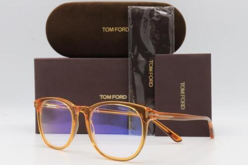 Tom Ford TF5754-B 5754 Eyeglasses Transparent Honey 041 Authentic 51mm - Picture 1 of 6