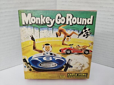 Vintage Castle Films Monkey Go Round 8mm Film Reel