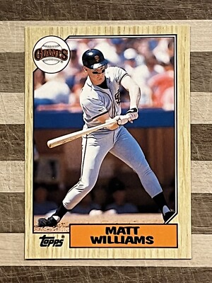 1987 Topps Traded Baseball Matt Williams Rookie Card #129T