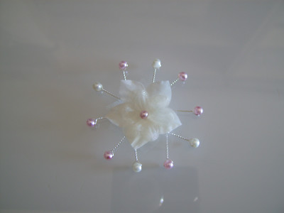 Broche Fleur En Cuir Véritable - Idéale Pour Mariage, Fête Ou Boutonnière - Multicolore