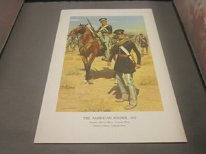 THE AMERICAN SOLDIER 1847 INFANTRY OFFICER PHOTO PRINT PICTURE