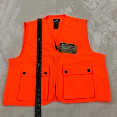Mossy Oak Youth Size 2XL (18) Blaze Orange Hunting Vest Pockets
