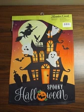 Meadow Creek Haunted House 18" x 12.5" Polyester Garden Flag Halloween Ghost