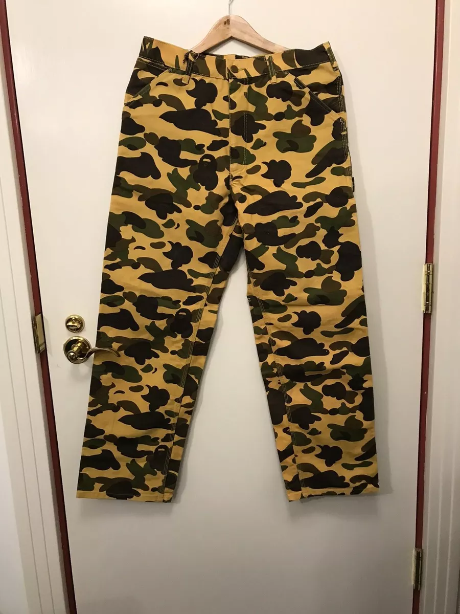 BAPE X CARHARTT PAINTER PANTS MEDIUM