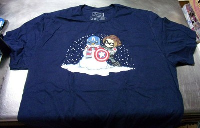 Crate Captain America Snowman Bucky Barnes Short Sleeve T Shirt