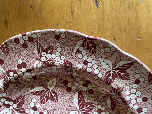 3 SPODE ARCHIVE COLLECTION “VALENCIA” luncheon plates red 9 1/4” - Picture 4 of 11