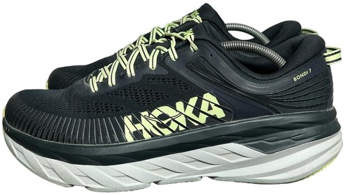 Hoka One One Bondi 9 Shoes Mens Size 10.5 2E Wide Gray Max Cushion