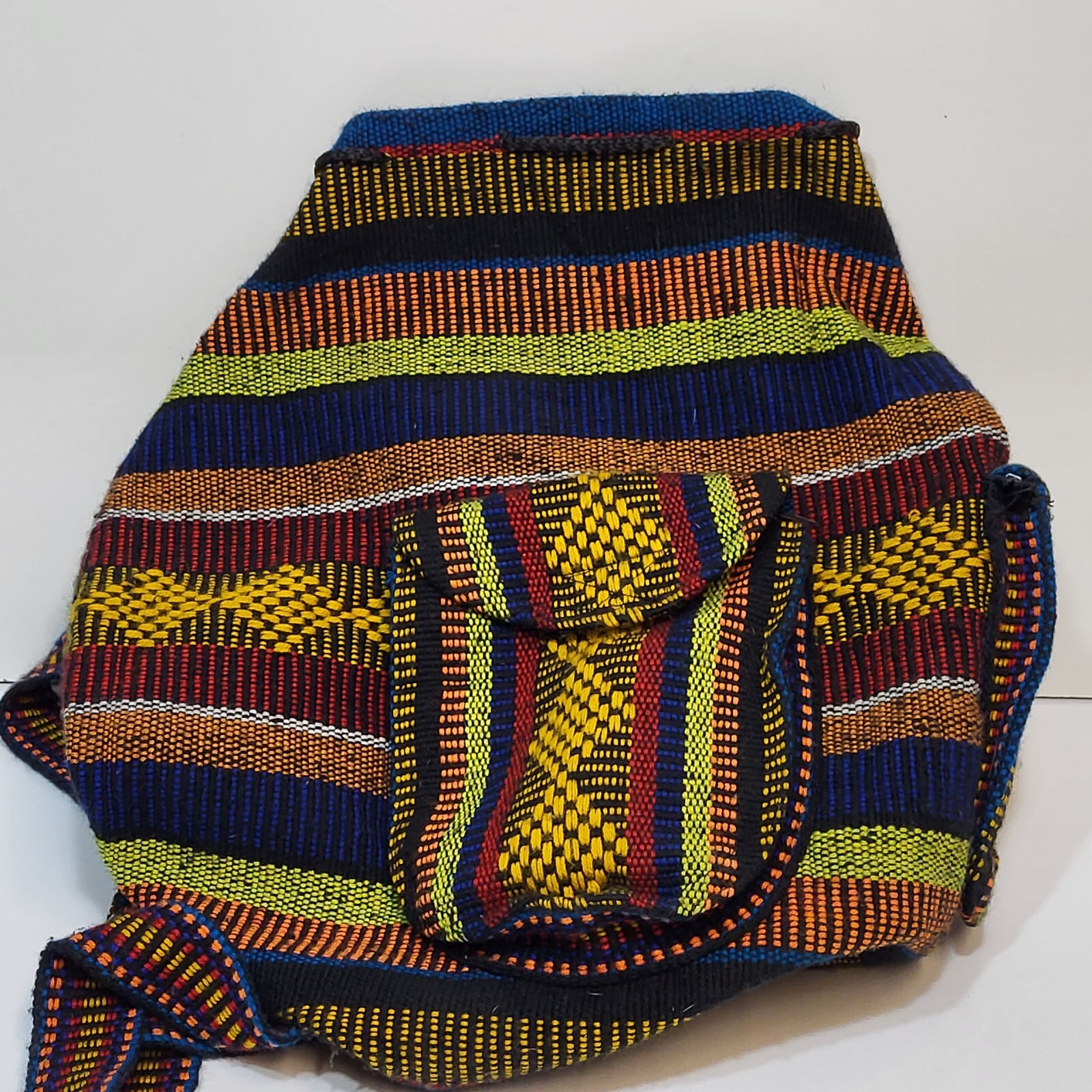 PINZON BOHO Drawstring Back Pack Bag Multi Colore… - image 5