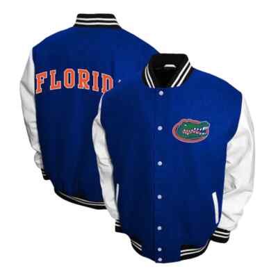 Letterman Florida Gators Graduate Royal Blue and White Varsity Jacket