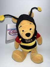 The Disney Store 8  Bumble Bee Pooh Mini Bean Bag Plush Vintage NWT