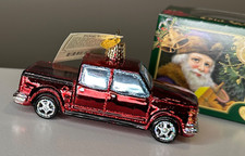 Old World Christmas Pickup Truck Glass Blown Ornament 46107 NWT W/ OWC GIFT BOX