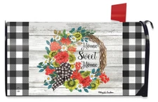 Geranium Wreath Summer Magnetic Mailbox Cover Inspirational Standard