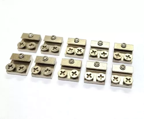 10x G scale Model Train Brass Track Rail Clamps Joiners (10 pieces)