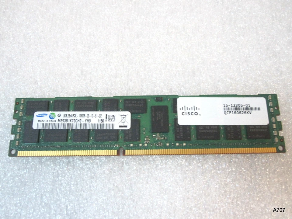 Cisco 15-12305-01 Samsung 8GB 2Rx4 PC3L-10600R-09-10-E1-D2 Ram - Image 2 of 4