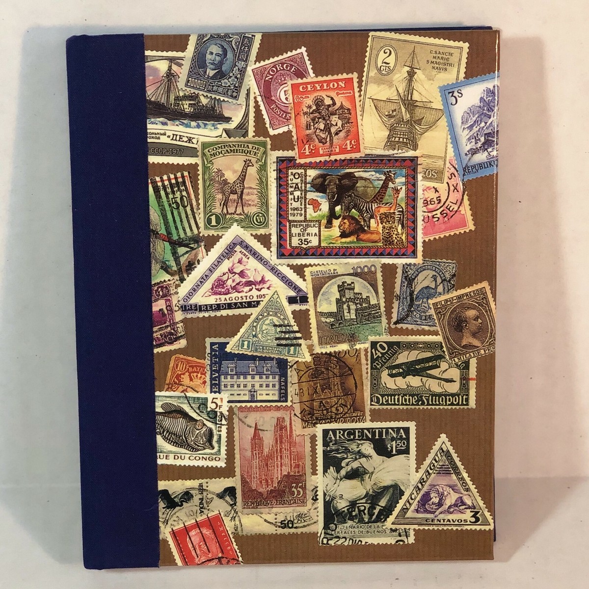 Travel Journal - Stamps and Cloth Cover - Lined | eBay