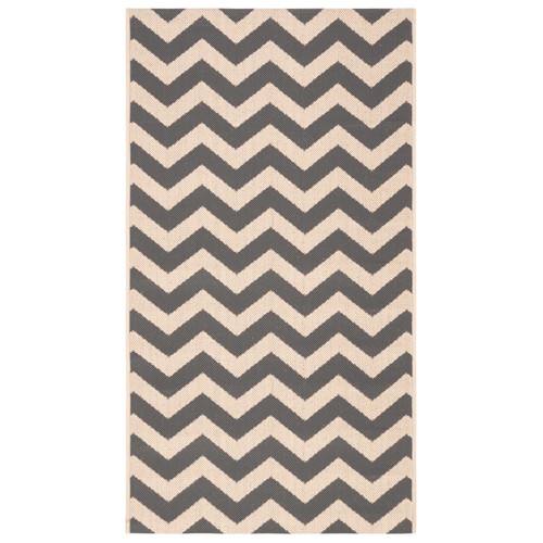 SAFAVIEH Indoor Outdoor CY6244-246 Courtyard Grey / Beige Rug - Picture 4 of 32