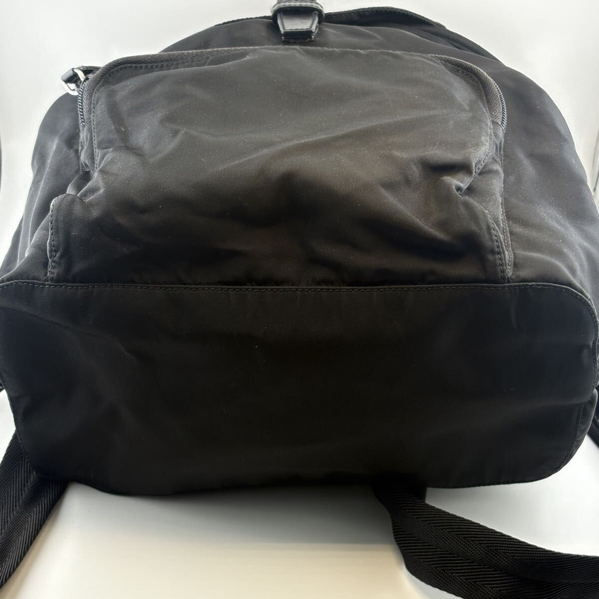 Prada Nylon Black Drawstring Backpack Small Vinta… - image 10