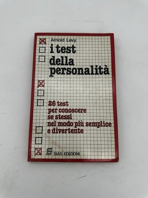 A. Levy: Die Persönlichkeitstests BROSCHÜRT Aufl. SIAD A80