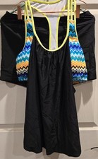 NWOT Women's Sports Bra Tankini Suit Large L Two Piece Woman Bathing Swim 39