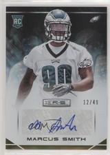 2014 Panini Rookies & Stars 12/49 Marcus Smith #168 Auto fl4