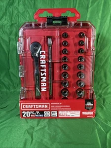20-PIECE CRAFTSMAN Jeu d'outils de mécanique Chrome poli 1/4 pouces NEW!!
