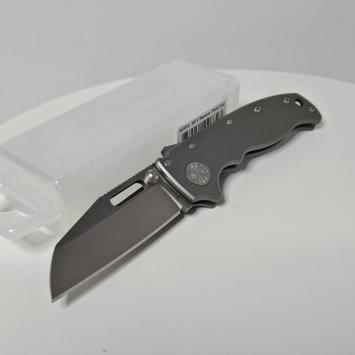 Demko Knives AD20.5 20CV Gray Titanium Shark Foot Manual