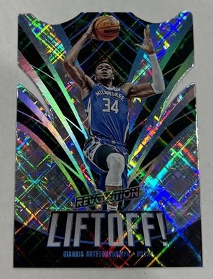 Giannis Antetokounmpo 2023-24 Panini Revolution Liftoff! Cosmic /99 Bucks #5