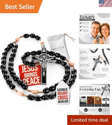 #ad Italian Rosary with Pope Leo XIV Apostolic Blessing – Large Beads Catholic Ne... $25.64