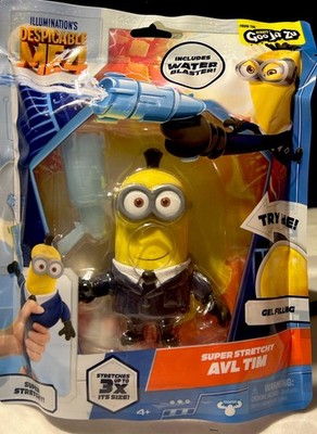 Despicable Me 4 Tim Super Stretchy AVL Action Figure with Water Blaster