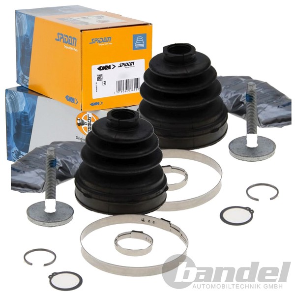 2X Spidan Achsmanschette Satz Vorne Getriebeseitig Passend FüR Ford Focus-image