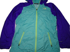 The North Face Jacket Girls XL Hyvent Rain Hood Windbreaker Coat Blue Purple