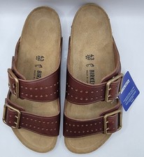 Birkenstock Arizona Bold Gap Natural Leather Roast Color Regular Wide