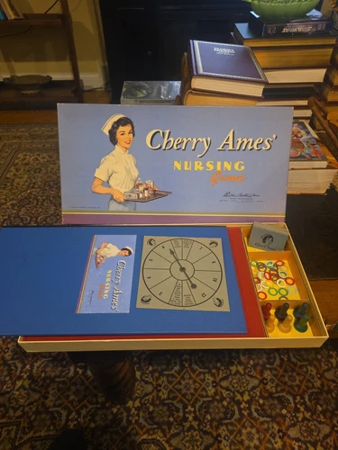 VINTAGE 1959 CHERRY AMES NURSING BOARD GAME PARKER BROTHERS