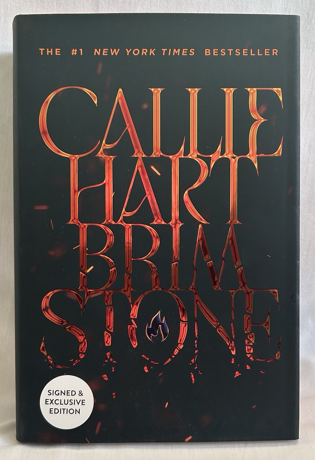 SIGNED & IN HAND!! Callie Hart Brimstone Quicksilver Sequel Sprayed Edge