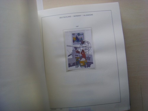 BRD Sammlung ex 1997 ** + gestempelt auf Schaubek-Vordruck - Picture 24 of 24