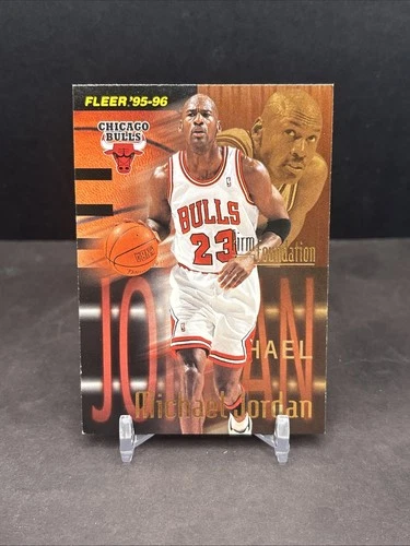 Fleer 1995-96 Firm Foundation Michael Jordan #323 Chicago Bulls JO1