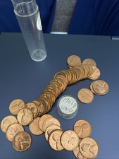 1961 D BU Lincoln Memorial Cents Coin Rolls 50 Coins