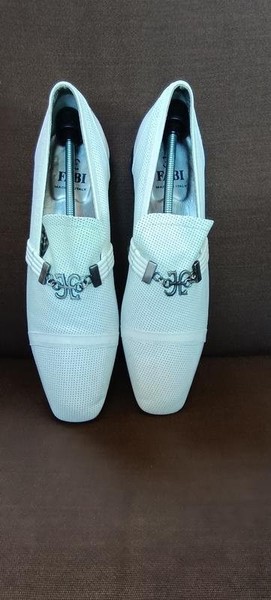 Men Fabi Heels Ivory Leather 45